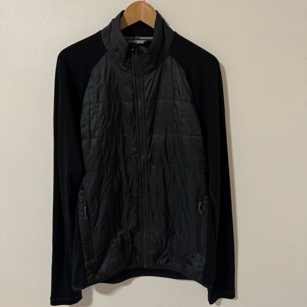 Smartwool Smartloft Hybrid Jacket Black Merino Wool Full Zip Lightweight-Large